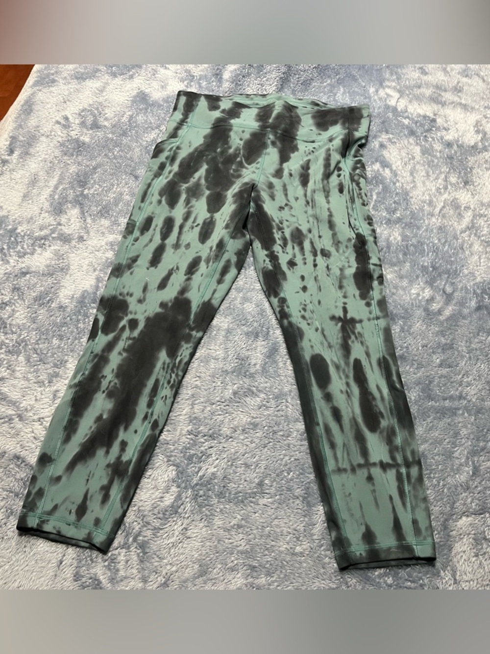 Rare!!! Lululemon Green Tie-Dye High-Waist Leggings